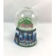 Polyresin stand- snow globe